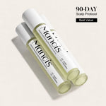 Three bottles of Mancis Rosemary Leave-In Scalp Roller Serum